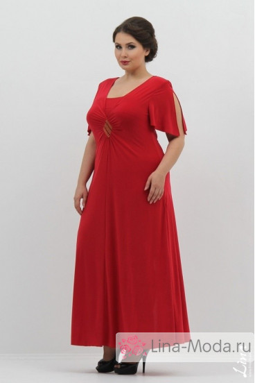 Красивые красные платья для полных женщин